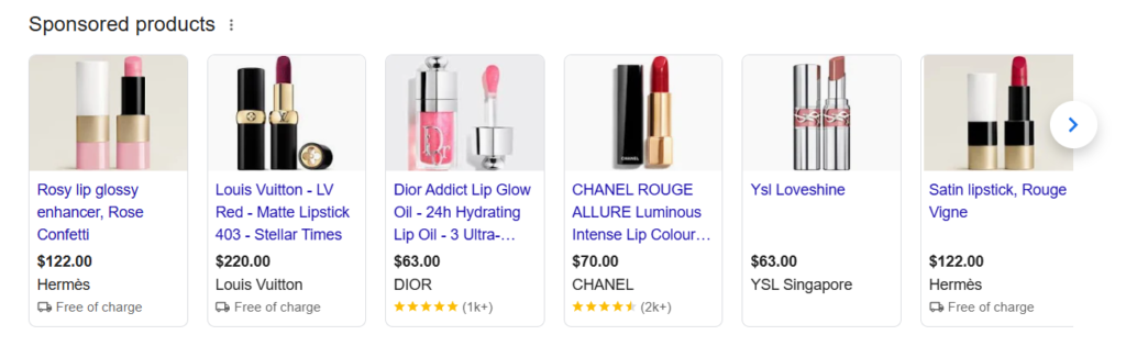 Shopping Ads New Interface